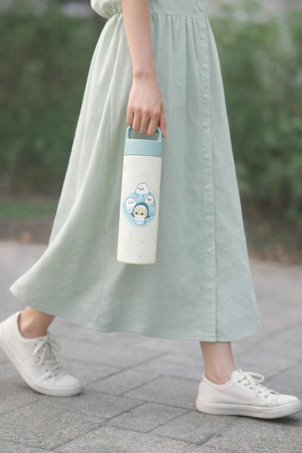Amazon｜mofusand ハンドル 付き ステンレス ボトル 500ml